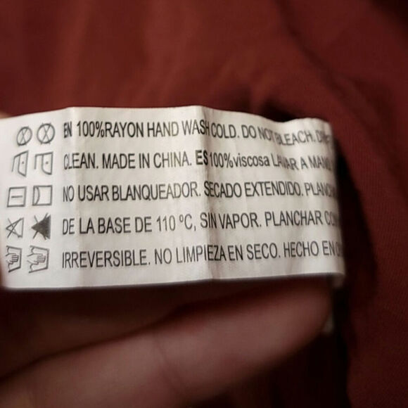 Forever 21 Tshirt Size S Cropped Crop Top Rust Womens Teen Shirt Brown Rayon - Picture 6 of 6